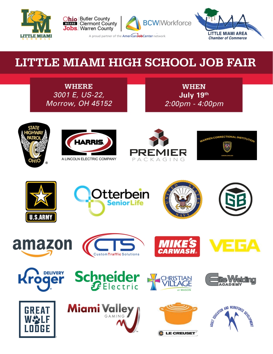 company logos who are participating in job fair